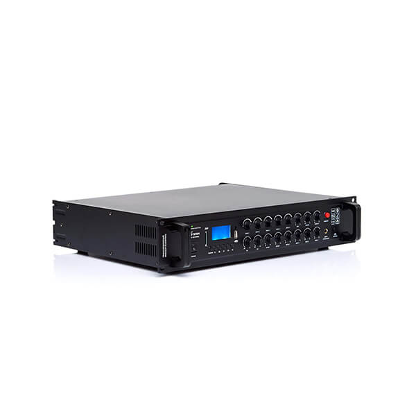Трансляционный 5-зонный микшер-усилитель с MP3-Bluetooth-FM плеером и EMC модулем PASystem LEV-650DC