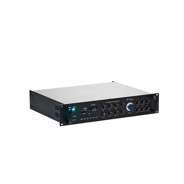 Трансляционный 6-зонный микшер-усилитель с MP3-проигрывателем PASystem LEV-250